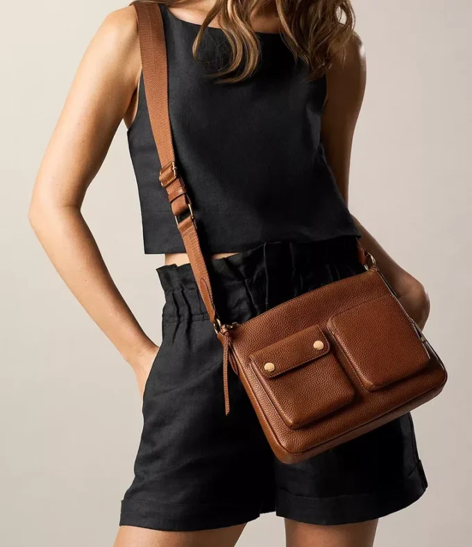 Maysen Leather Crossbody Bag