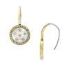 Merrit Classic Mother-of-Pearl Gold-Tone Stainless Steel Drop Earrings