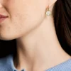 Merrit Classic Mother-of-Pearl Gold-Tone Stainless Steel Drop Earrings