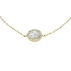 Merrit Classic Mother-of-Pearl Gold-Tone Stainless Steel Station Bracelet