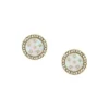 Merrit Classic Mother-of-Pearl Gold-Tone Stainless Steel Stud Earrings