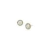 Merrit Classic Mother-of-Pearl Gold-Tone Stainless Steel Stud Earrings