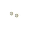 Merrit Classic Mother-of-Pearl Gold-Tone Stainless Steel Stud Earrings