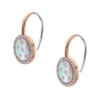 Merrit Classic Mother-of-Pearl Rose Gold-Tone Stainless Steel Drop Earrings