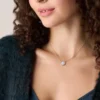 Merrit Classic Mother-of-Pearl Rose Gold-Tone Stainless Steel Pendant Necklace