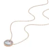 Merrit Classic Mother-of-Pearl Rose Gold-Tone Stainless Steel Pendant Necklace