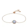 Merrit Classic Mother-of-Pearl Rose Gold-Tone Stainless Steel Station Bracelet