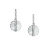 Merrit Timeless Mother Of Pearl Silver-Tone Stainless Steel Drop Earrings