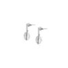 Merrit Timeless Mother Of Pearl Silver-Tone Stainless Steel Drop Earrings