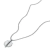 Merrit Timeless Mother Of Pearl Silver-Tone Stainless Steel Pendant Necklace
