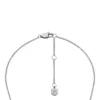 Merrit Timeless Mother Of Pearl Silver-Tone Stainless Steel Pendant Necklace