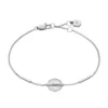 Merrit Timeless Mother Of Pearl Silver-Tone Stainless Steel Station Bracelet