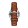Minimalist Three-Hand Brown Leather Watch