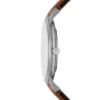 Minimalist Three-Hand Brown Leather Watch