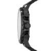 Nate Chronograph Black Leather Watch