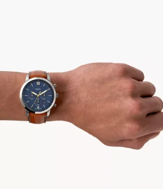 Neutra Chronograph Brown Leather Watch
