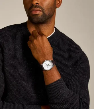 Neutra Moonphase Multifunction Brown Leather Watch