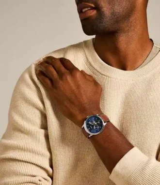 Neutra Moonphase Multifunction Brown Leather Watch
