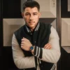 Nick Jonas x Fossil Machine Luxe Blue Vignette Three-Hand Brown Croco Leather Watch