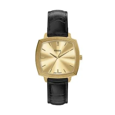 Nick Jonas x Fossil Machine Luxe Three-Hand Black Croco Leather Watch Nick Jonas x Fossil Machine Luxe Three-Hand Black Croco Leather Watch