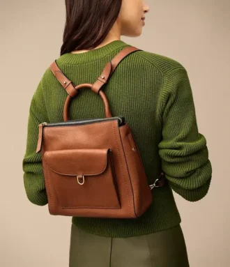 Parker Leather Small Backpack