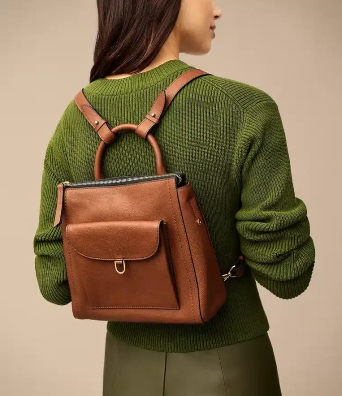 Parker Leather Small Backpack