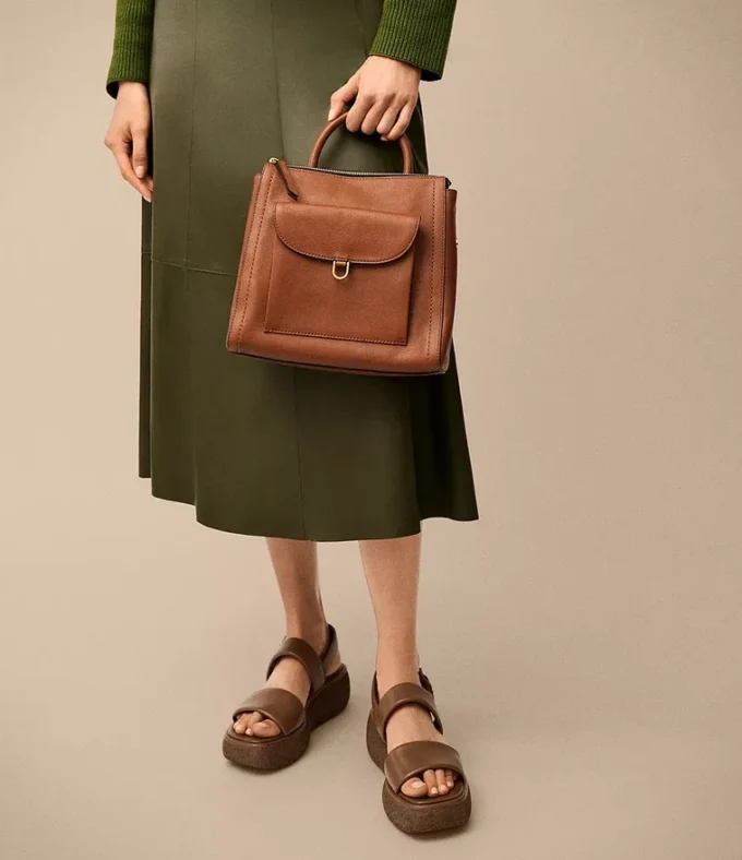Parker Leather Small Backpack