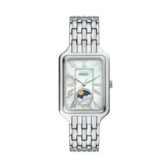 Raquel Sun Moon Multifunction Stainless Steel Watch