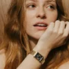Raquel Three-Hand Date Gold-Tone Stainless Steel Watch