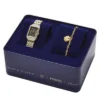 Raquel Three-Hand Date Two-Tone Stainless Steel Watch and Bracelet Set