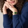 Raquel Three-Hand Gold-Tone Stainless Steel Watch