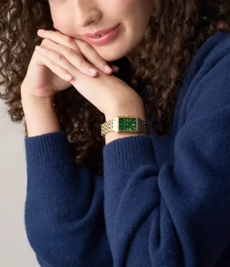 Raquel Three-Hand Gold-Tone Stainless Steel Watch