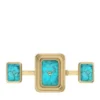 Raquel Watch Ring Two-Hand Gold-Tone Stainless Steel Watch