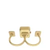 Raquel Watch Ring Two-Hand Gold-Tone Stainless Steel Watch