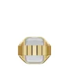 Raquel Watch Ring Two-Hand Gold-Tone Stainless Steel Watch
