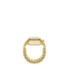 Raquel Watch Ring Two-Hand Gold-Tone Stainless Steel Watch