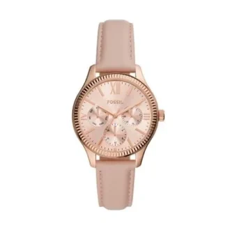 Rye Multifunction Pink Leather Watch