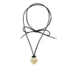 Sadie All My Love Gold-Tone Stainless Steel Heart Pendant Necklace