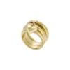 Sadie All My Love Gold-Tone Stainless Steel Heart Prestack Ring