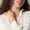 Sadie Gold-Tone Stainless Steel ID Bracelet