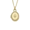 Sadie Locket Collection Gold-Tone Stainless Steel Pendant Necklace