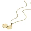 Sadie Locket Collection Gold-Tone Stainless Steel Pendant Necklace