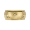 Sadie Shine Bright Gold-Tone Stainless Steel Fidget Band Ring