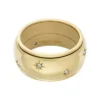 Sadie Shine Bright Gold-Tone Stainless Steel Fidget Band Ring