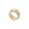 Sadie Shine Bright Gold-Tone Stainless Steel Fidget Band Ring