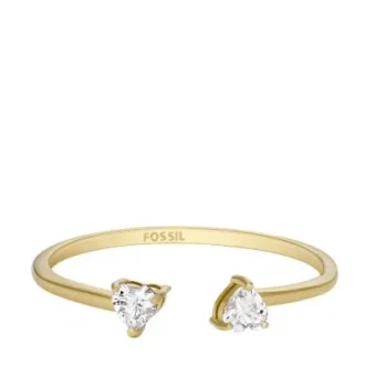 Sadie Tokens Of Affection Gold-Tone Stainless Steel Toi Et Moi Ring