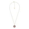 Sagittarius Sutton Zodiac Gold-Tone Stainless Steel Purple Amethyst Pendant Necklace