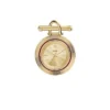 Scarlette Three-Hand Gold-Tone Stainless Steel Watch Brooch