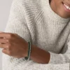 Stainless Steel and Green Agate Bracelet Gift Set