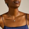 Sterling Mother-of-Pearl Sterling Silver Pendant Necklace